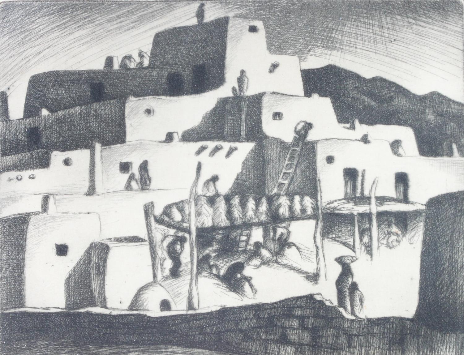 Gene Kloss 5 1/2 x 7 inches — (American, 1903-1996)