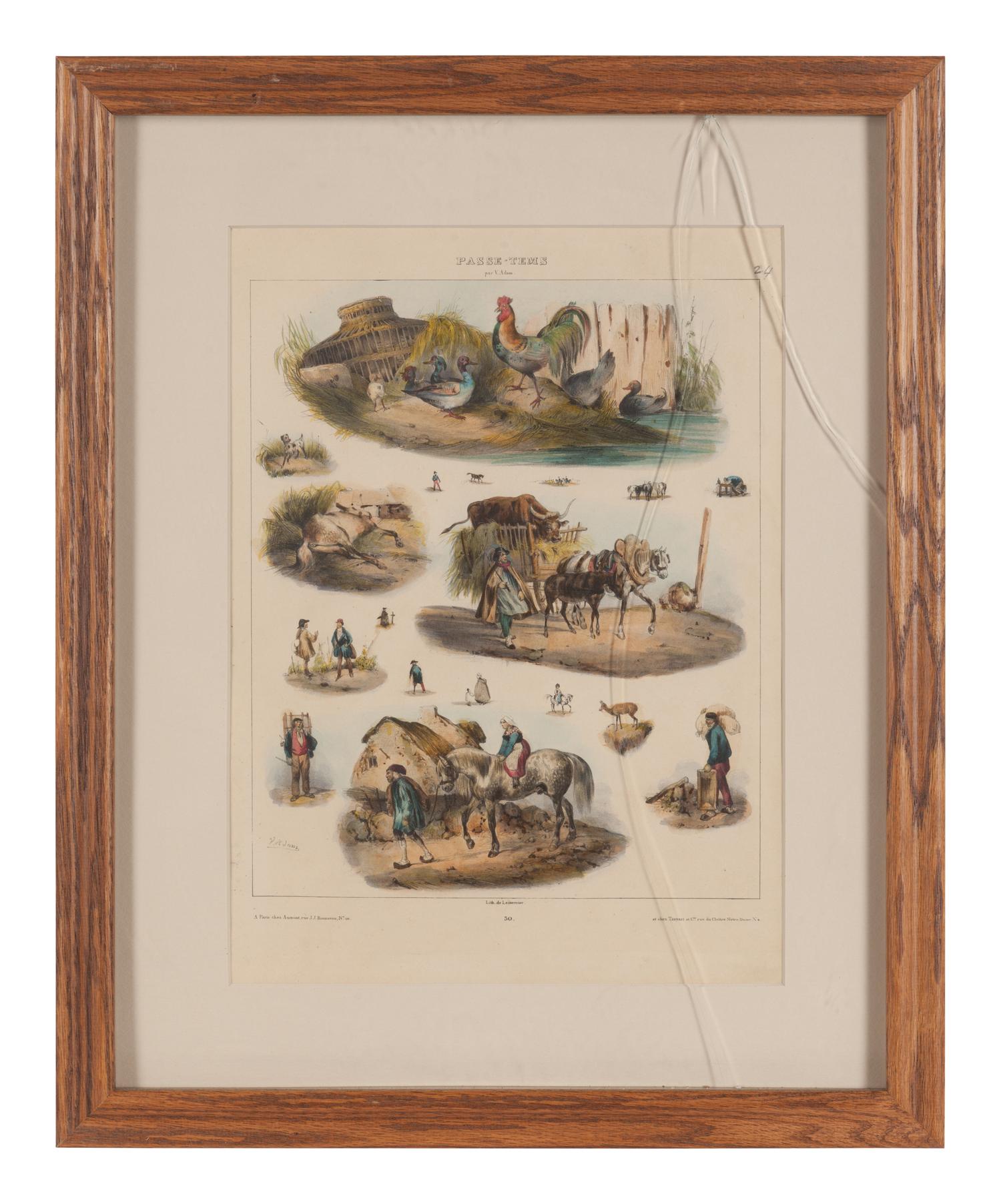 Seventeen French Lithographs