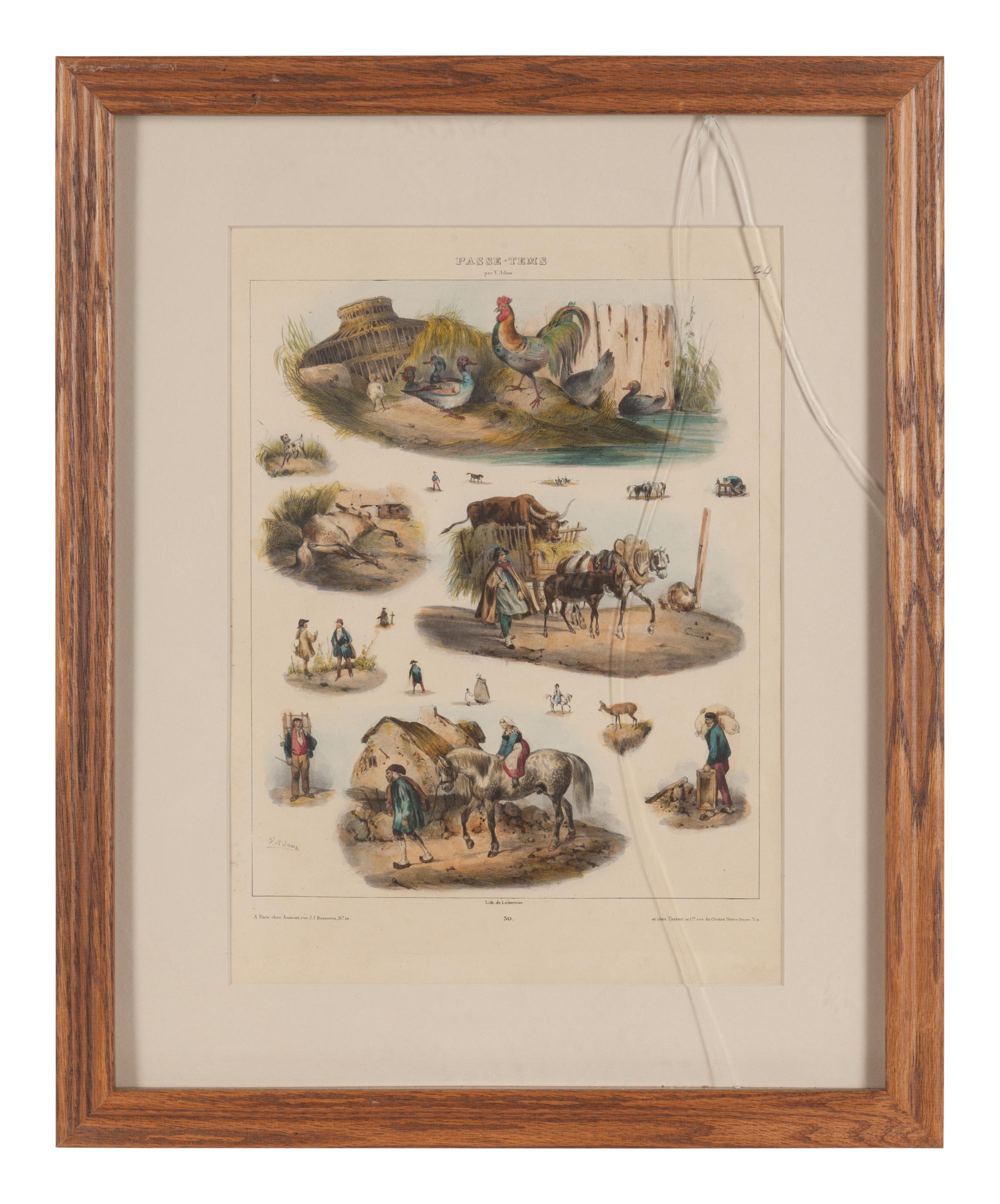 Seventeen French Lithographs