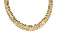 BICOLOR GOLD TUBOGAS NECKLACE