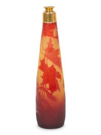 A D'Argental Cameo Glass Scent Bottle