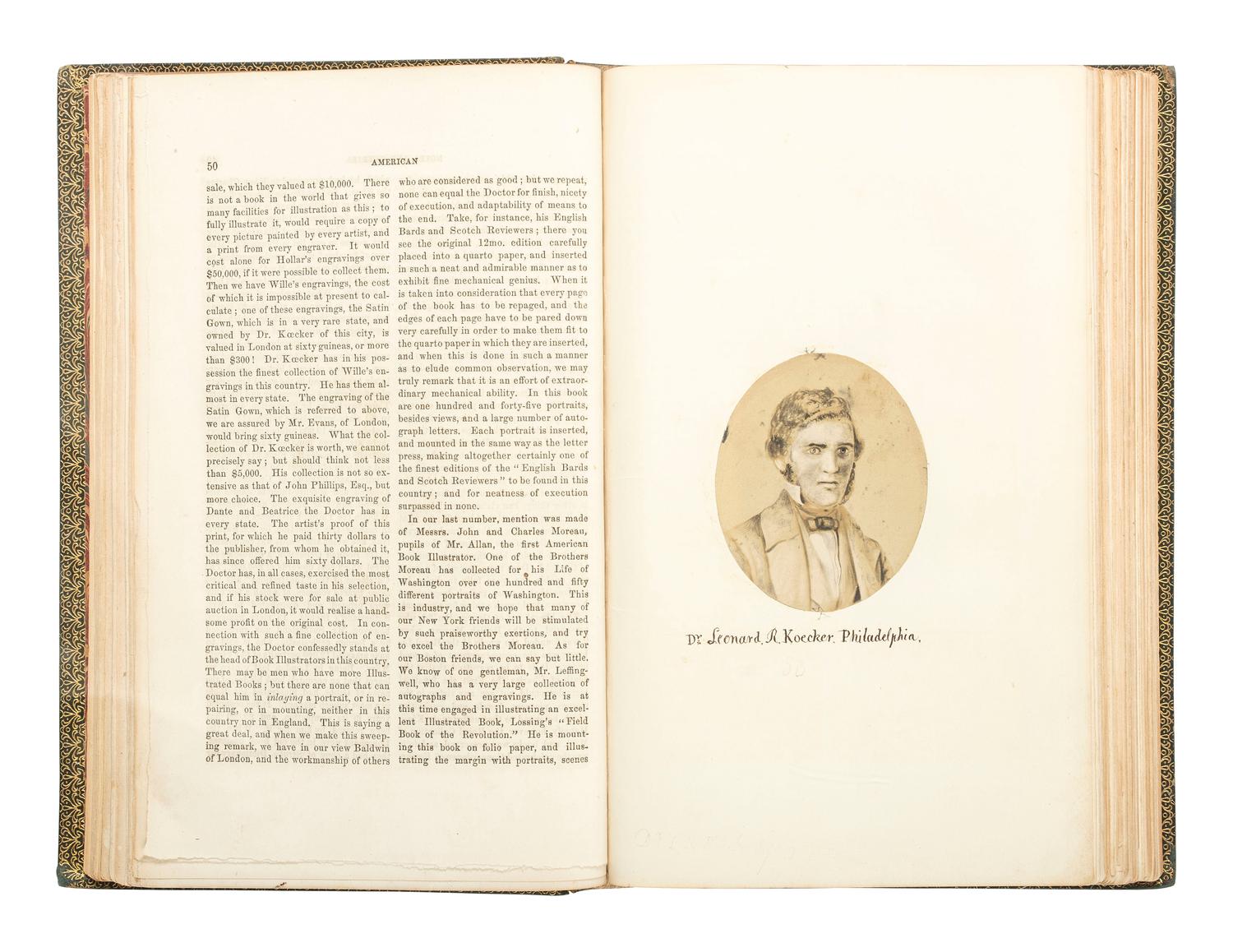 Photo-Illustrated Books & Photography Albums American Notes and Queries . Nos. 1-4 (all published). Philadelphia: W. Brotherhead, 1857.
