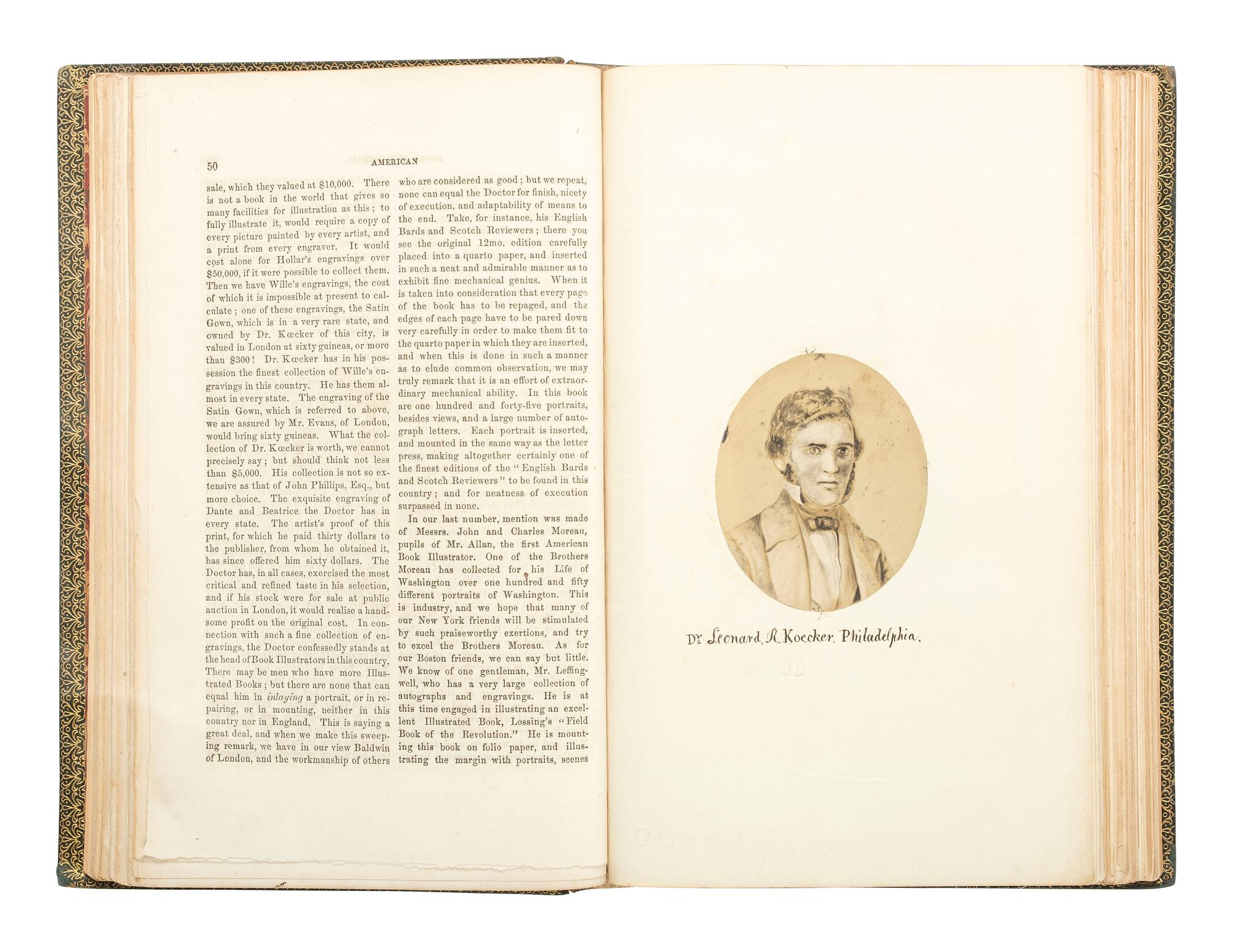Photo-Illustrated Books & Photography Albums American Notes and Queries . Nos. 1-4 (all published). Philadelphia: W. Brotherhead, 1857.