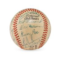 A 1956 Houston Buffs/Atlanta Crackers Multi Signed Baseball (JSA Letter of Authenticity)