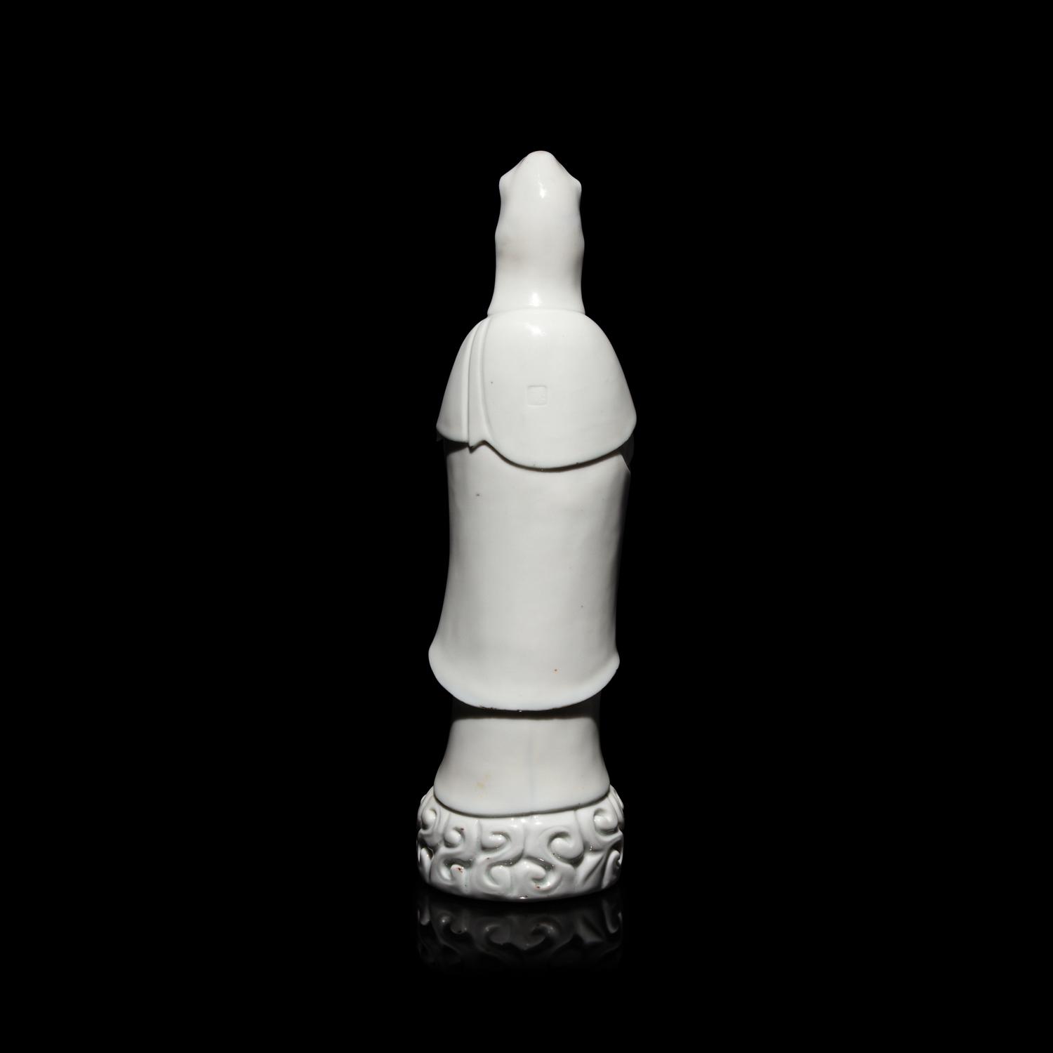 A Chinese Blanc de Chine Figure of Guanyin