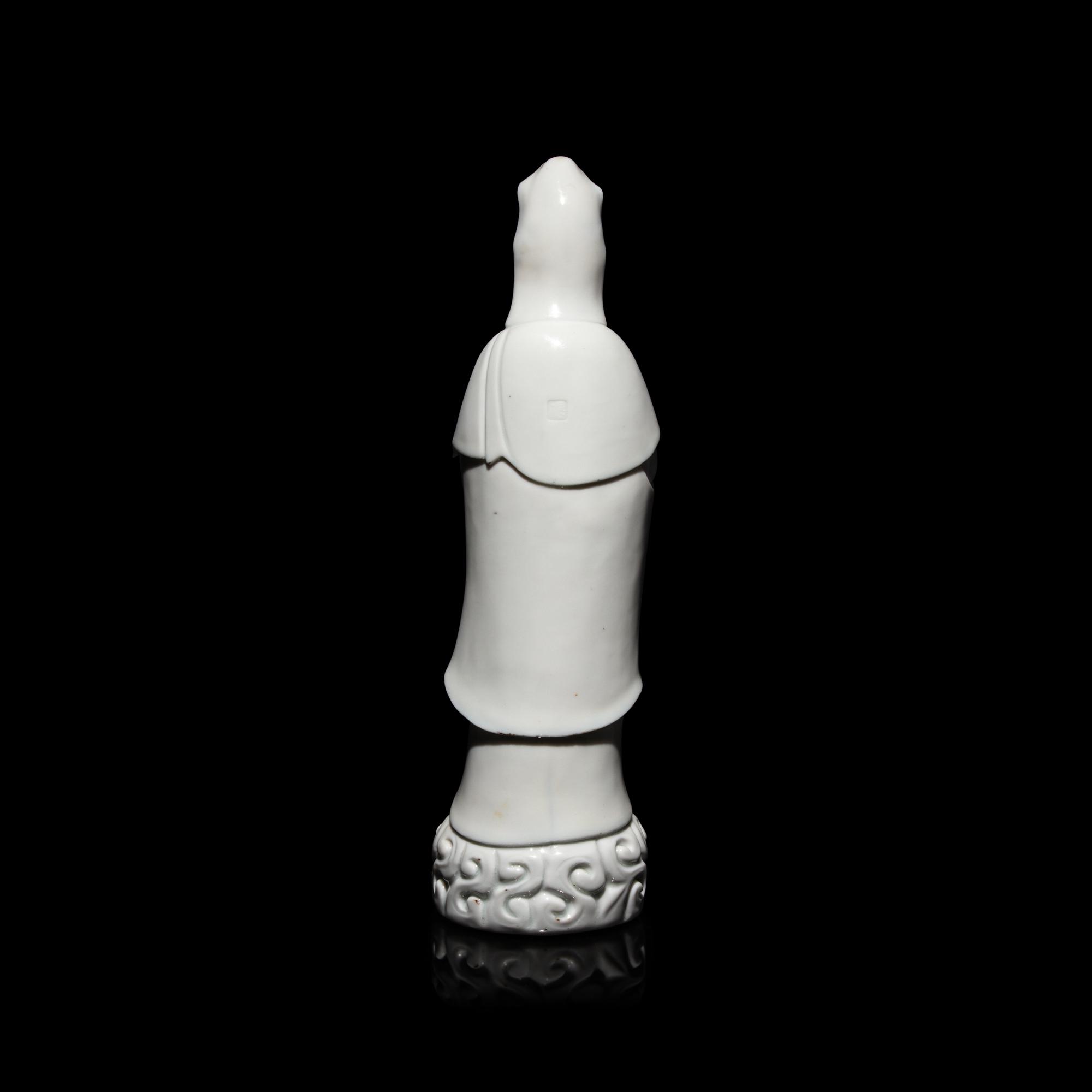 A Chinese Blanc de Chine Figure of Guanyin
