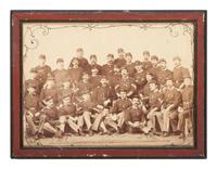 [LATE INDIAN WARS]. Studio portrait of Company E, 9th New York National Guard or Militia. [New York?]: ca 1885-1900.