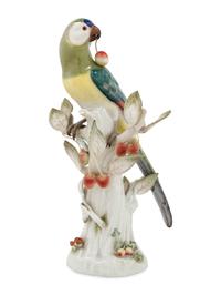 A Meissen Porcelain Model of a Parrot