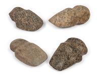 A Group of Granite 3/4 Groove Axes