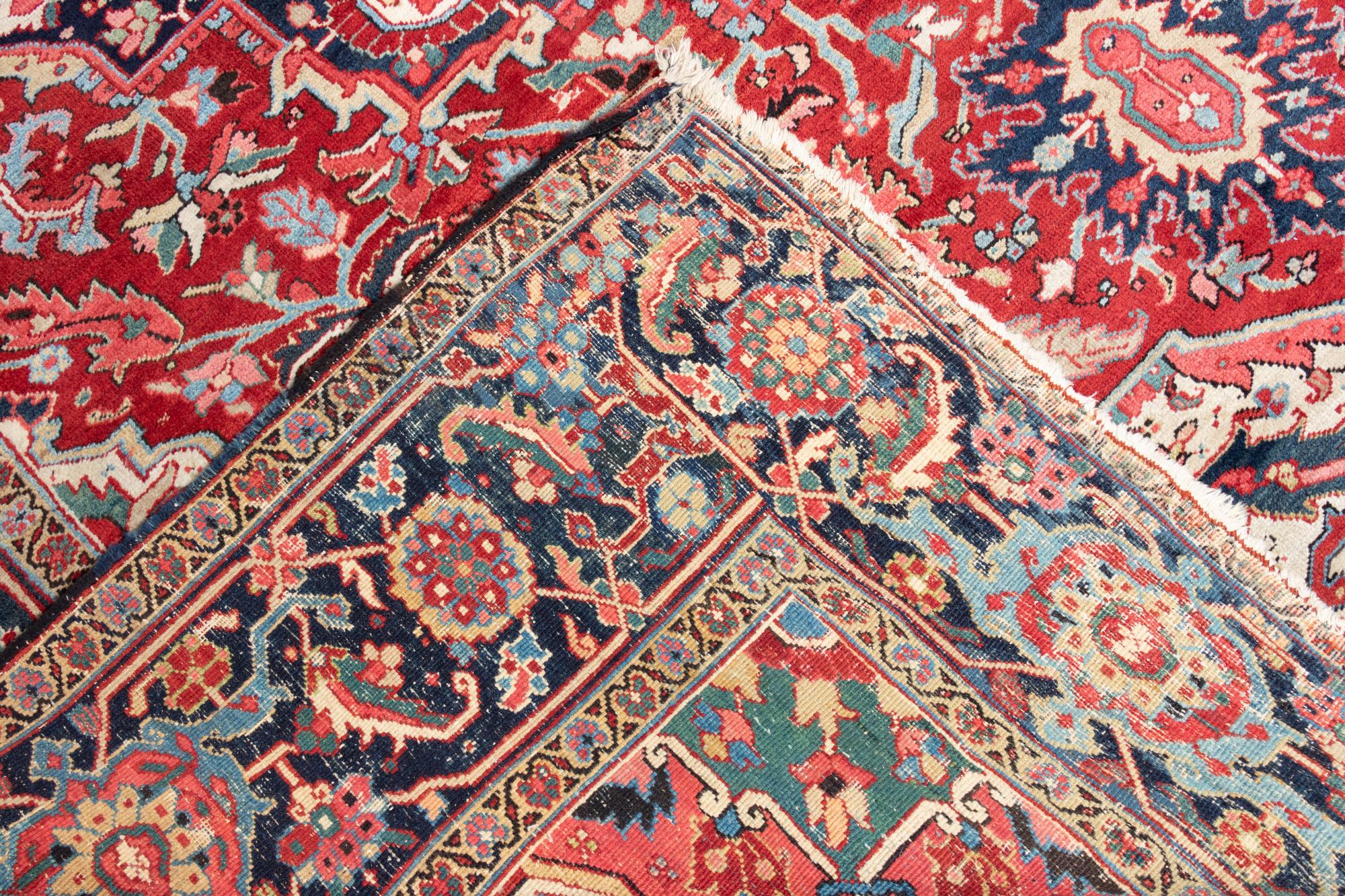 A Heriz Wool Rug