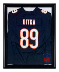 An Large Group of Mike Ditka Signed Autograph Items Featuring a Full Size Helmet, Framed Jersey and HOF Pennant