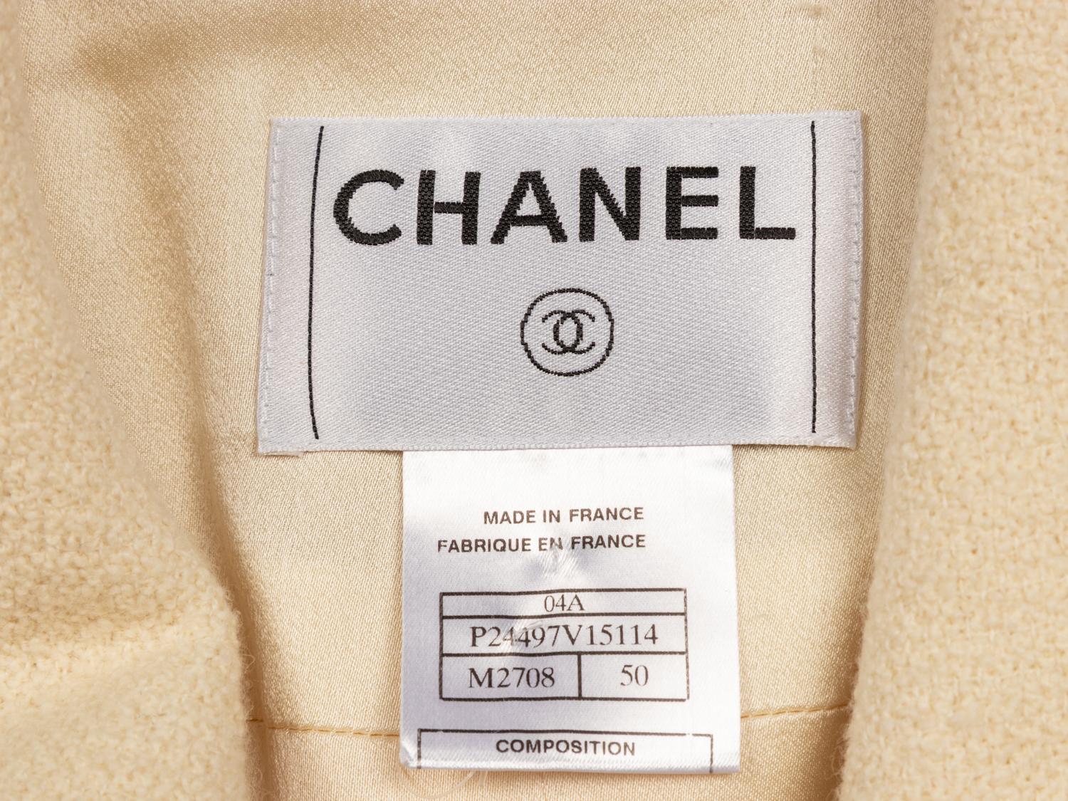 Chanel, Chevron-Trim Tweed Coat