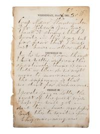 [CIVIL WAR]. Famed 20th Maine archive incl. letters and partial diary featuring Gettysburg content.