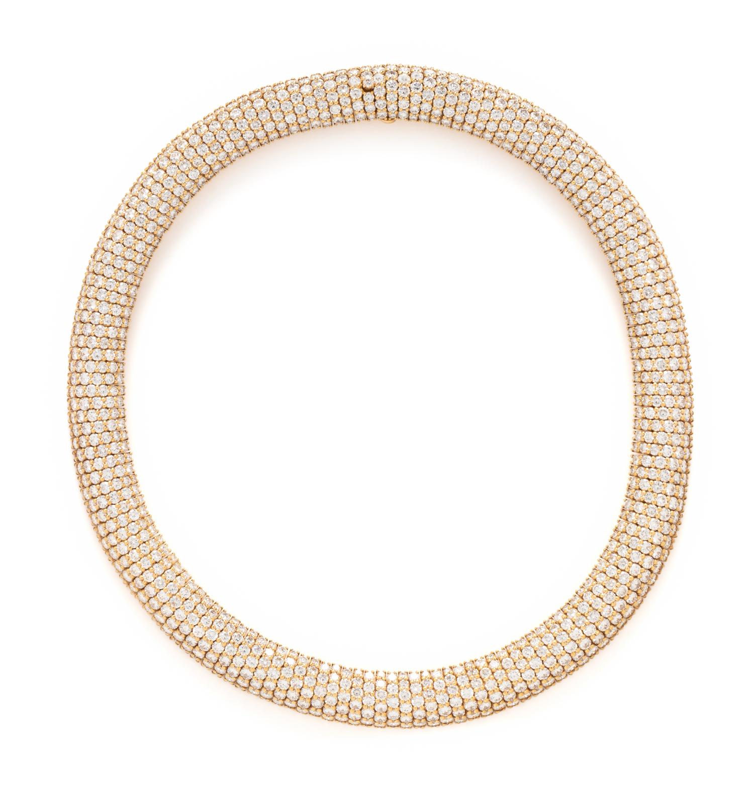 BOUCHERON, YELLOW GOLD AND DIAMOND NECKLACE