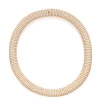 BOUCHERON, YELLOW GOLD AND DIAMOND NECKLACE