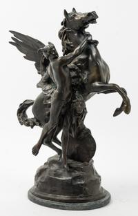A Continental Bronze Figure Height 19 1/2 inches. — AFTER EMILE PICAULT, 20TH CENTURY