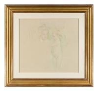 Nude Baby Standing Beside Mother, c. 1898-1899