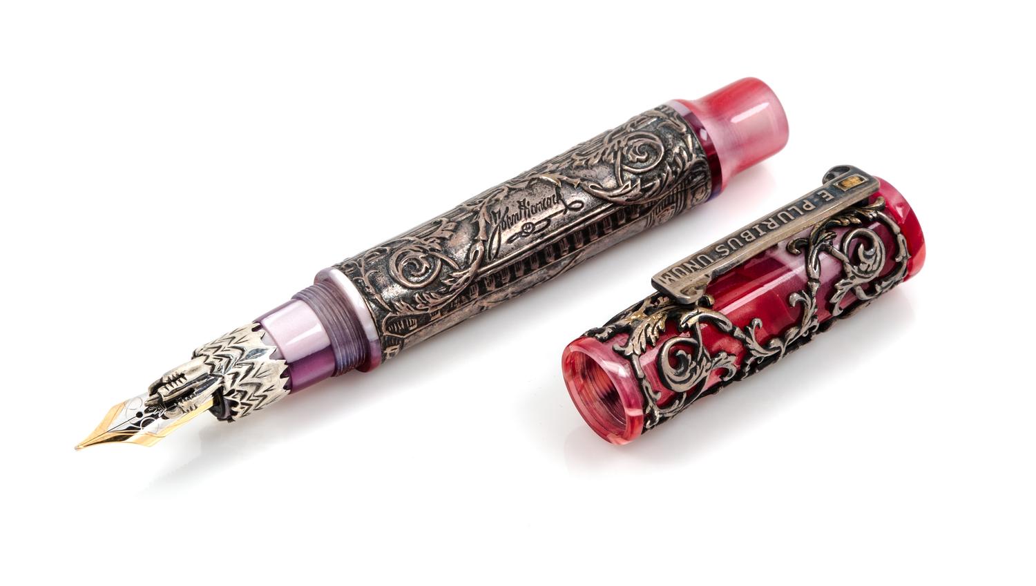 A Krone John Hancock: Freedom Limited Edition Fountain Pen and Ink Set