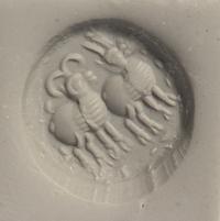 A Sasanian Green Jasper Stamp Seal