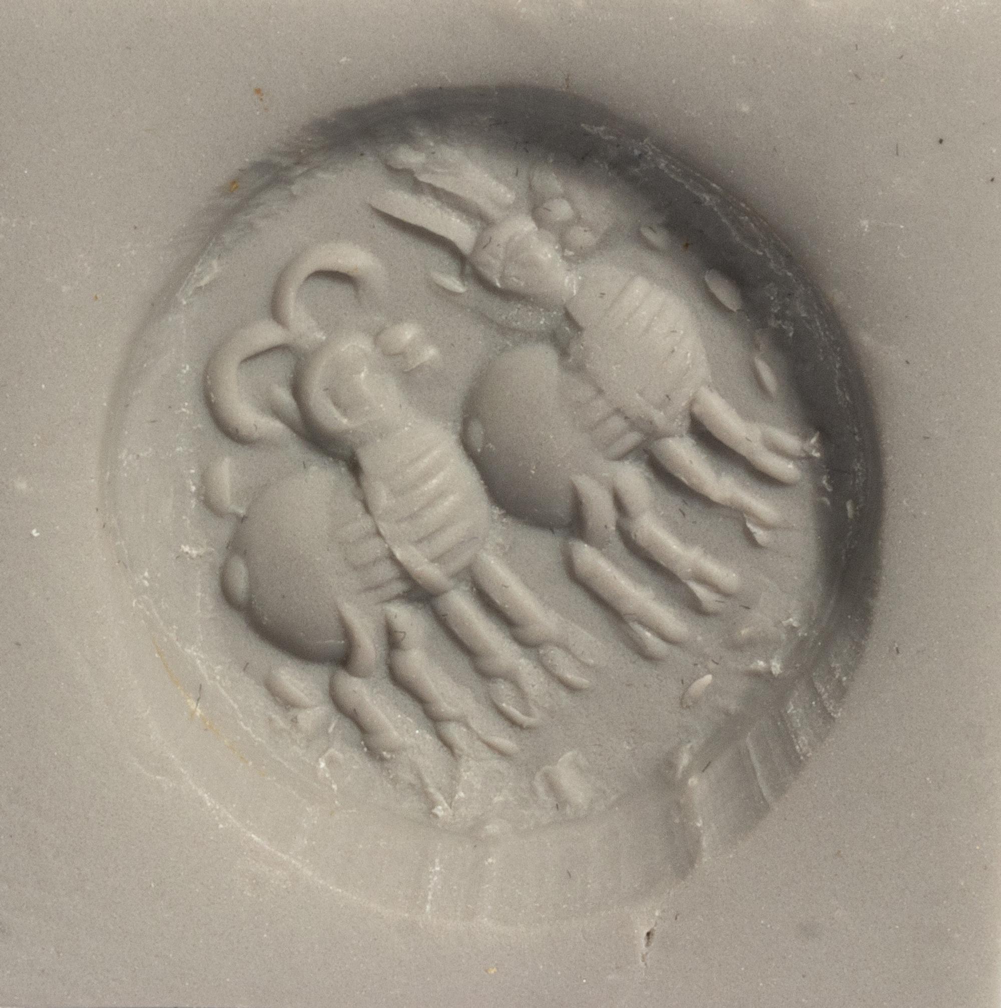A Sasanian Green Jasper Stamp Seal