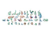 A Collection of Herend Porcelain Fishnet Animals