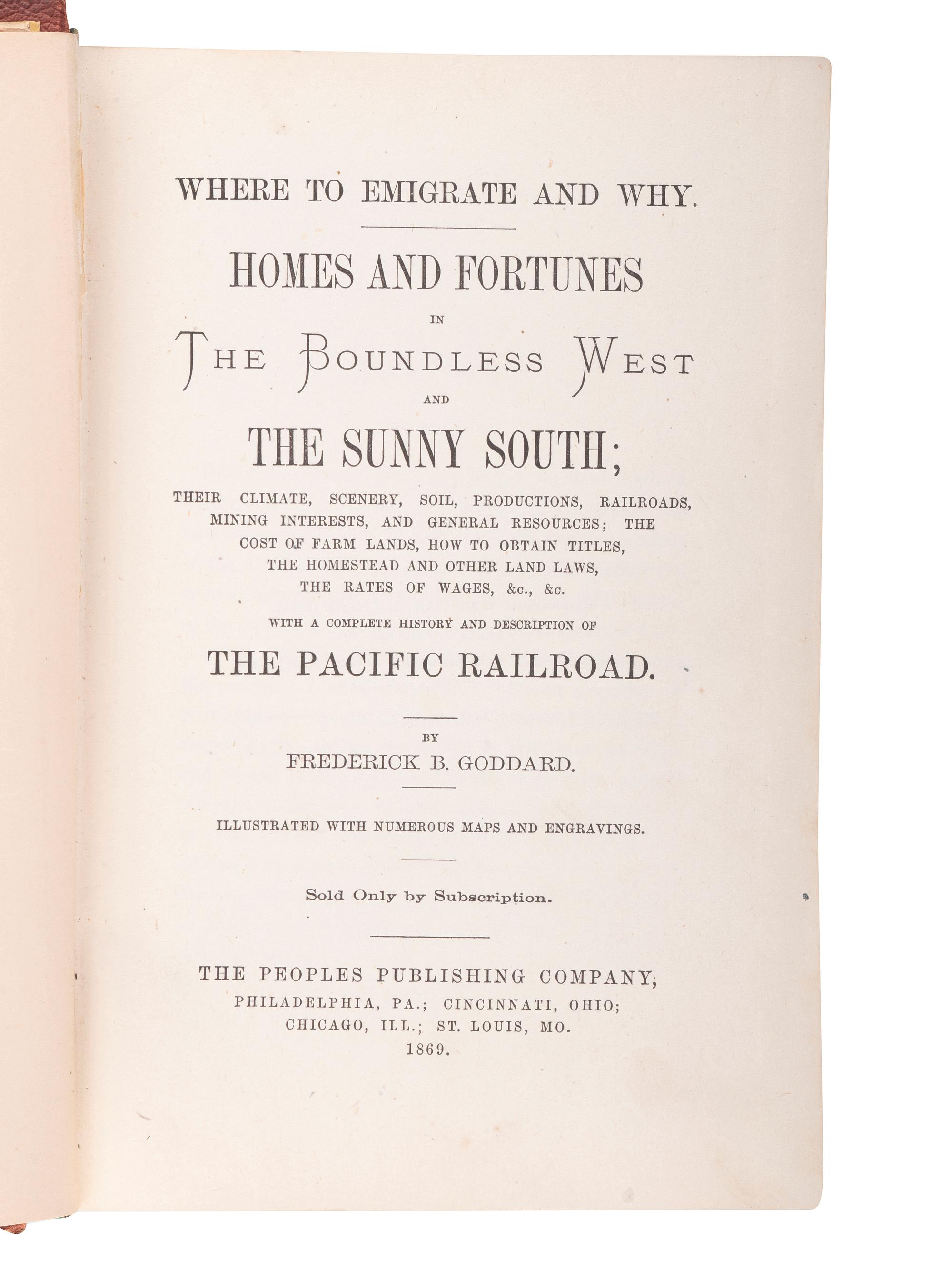 [WESTWARD EXPANSION]. A large group of works related to Westward expansion and exploration.