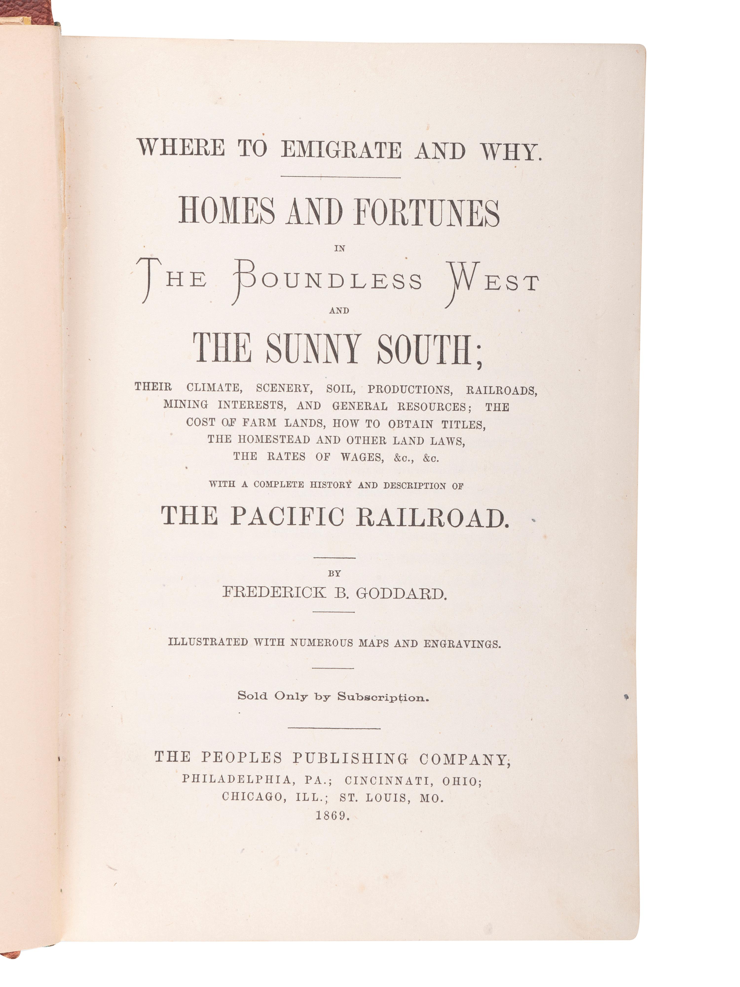 [WESTWARD EXPANSION]. A large group of works related to Westward expansion and exploration.