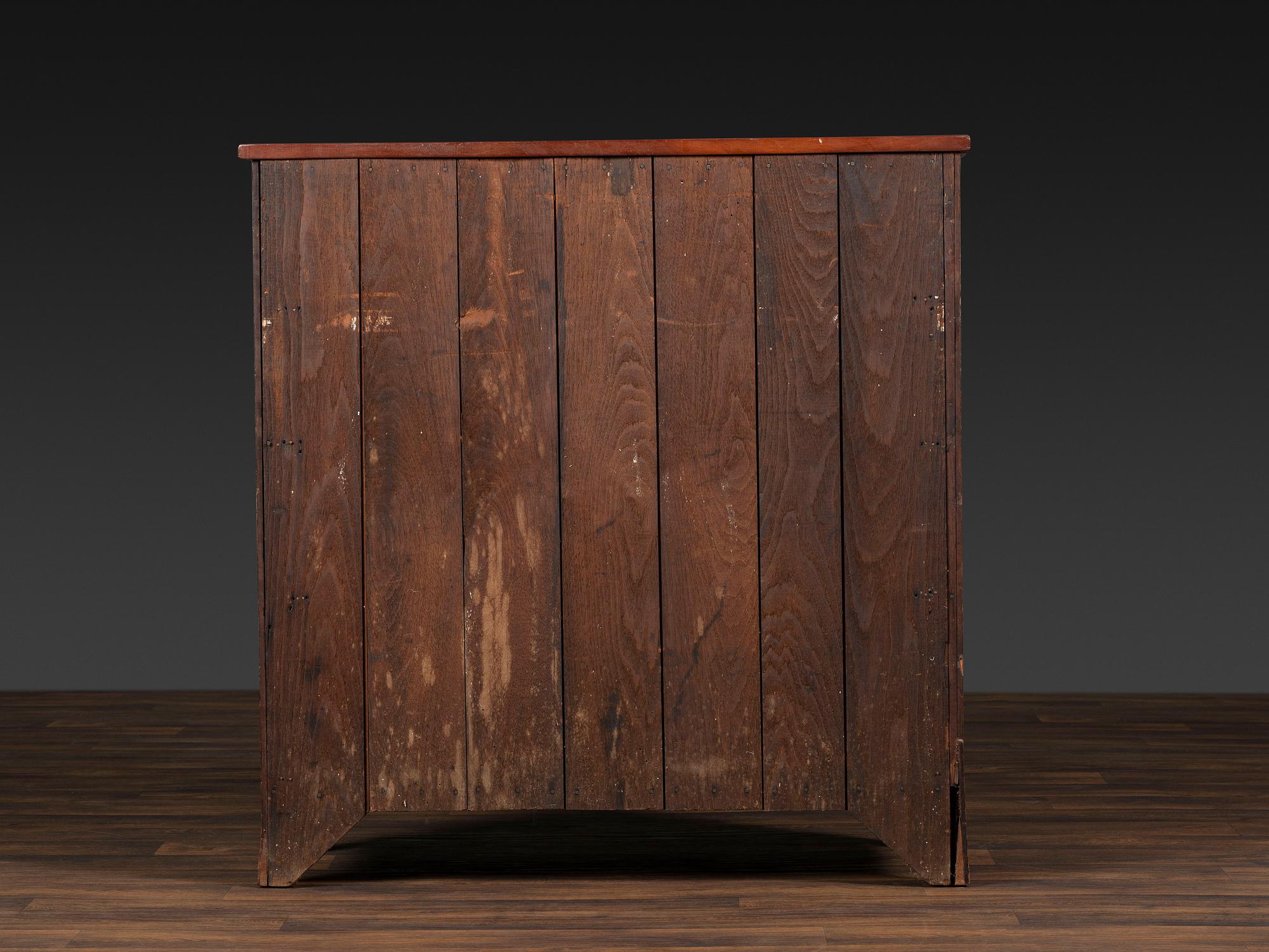 A Federal Vine and Leaf Inlaid Cherrywood Chest of Drawers
