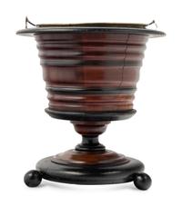 A Continental Mahogany Wine Cooler or Plate Bucket