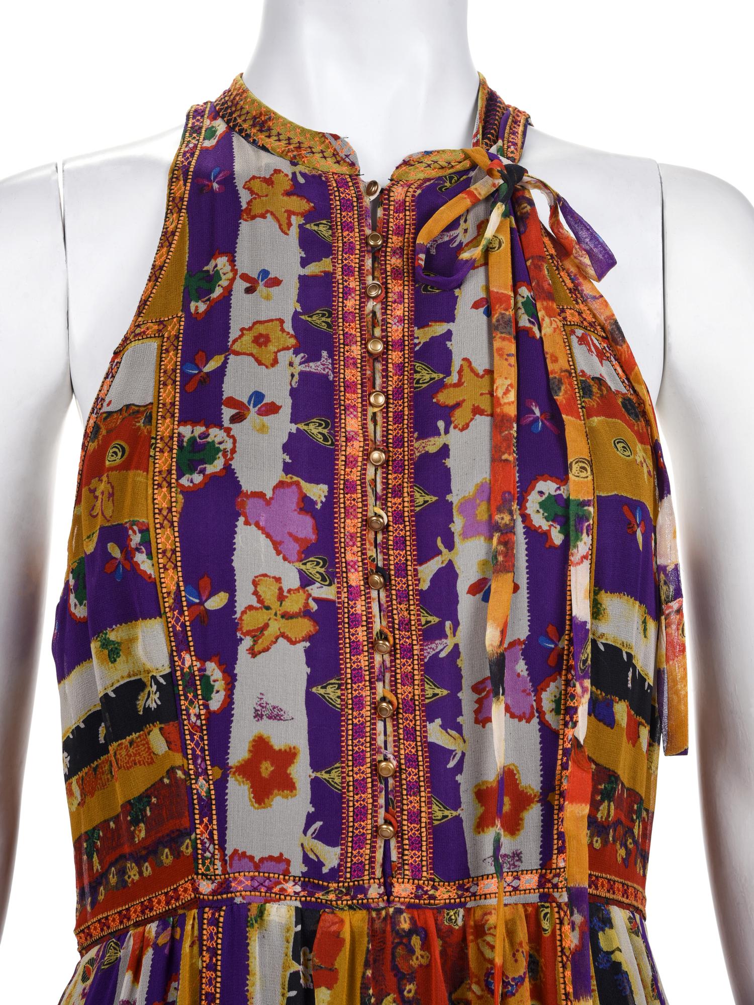Two Printed Dresses: One Diane von Furstenberg and One Hanae Mori