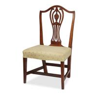 Federal carved mahogany urn-back side chair Rhode Island, circa 1800