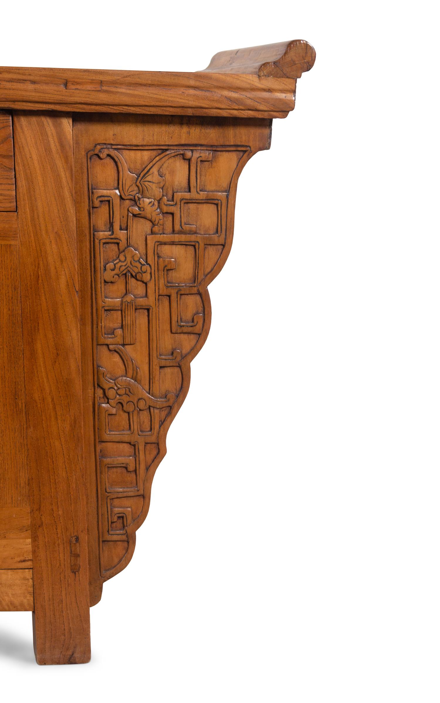 A Chinese Elmwood Altar Coffer