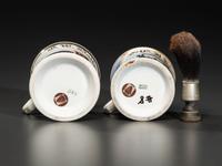 Two Railroad Worker's Porcelain Occupational Shaving Mugs