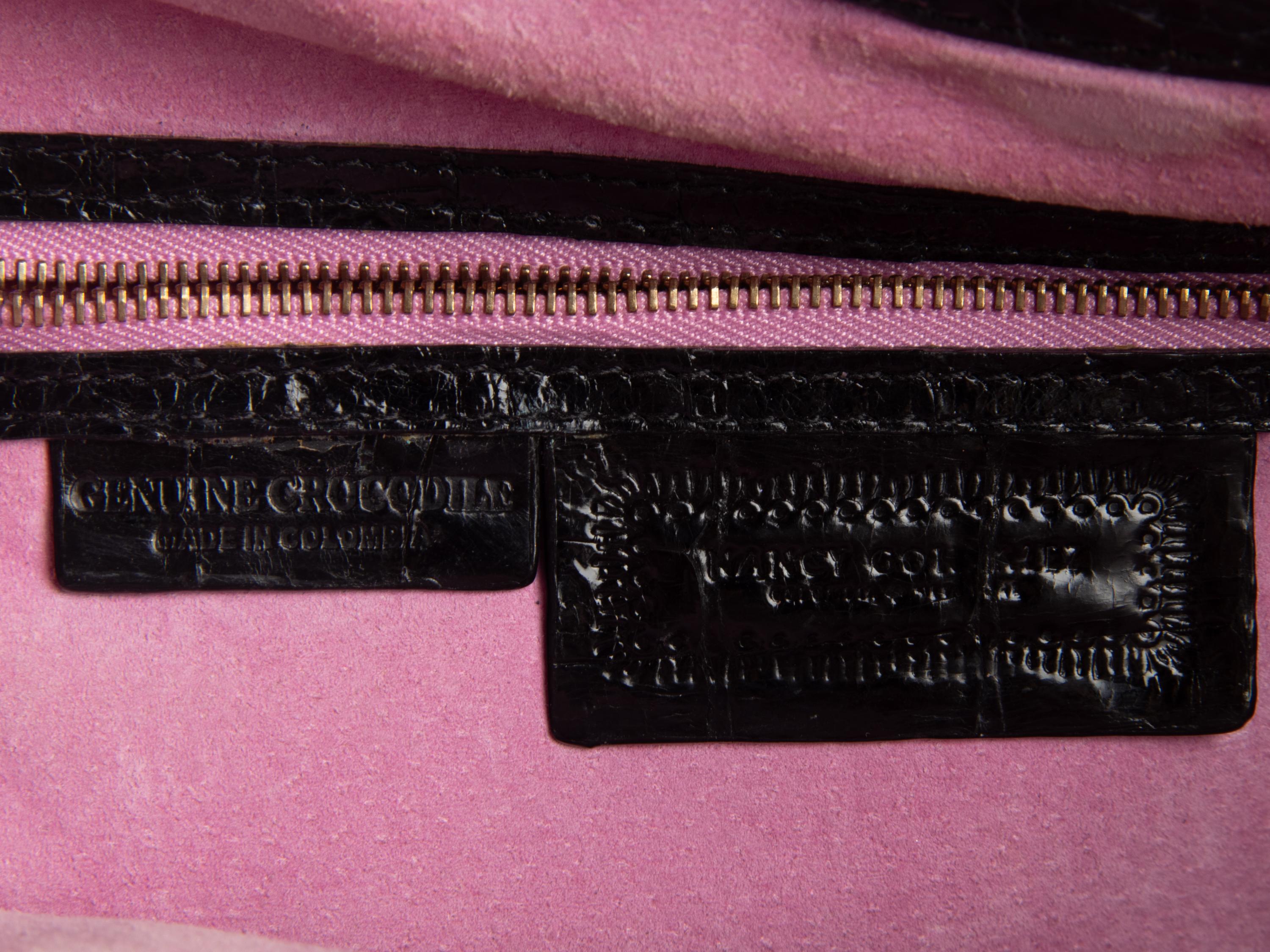 Nancy Gonzalez Pink Crocodile Tote