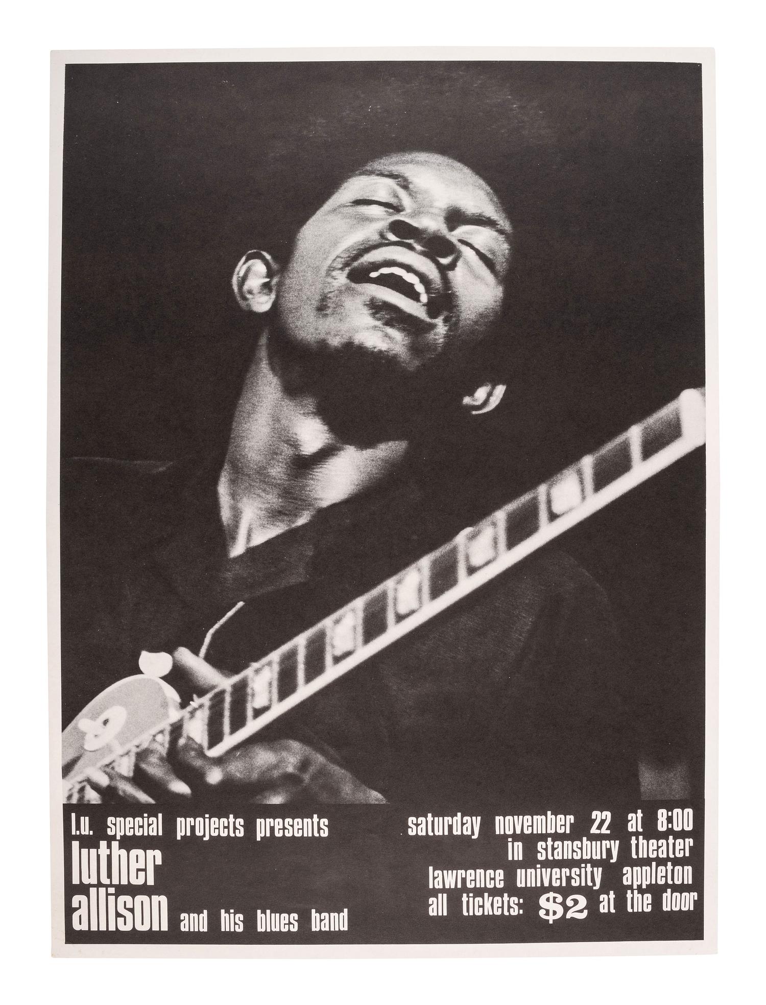 [AFRICAN AMERICANA - MUSIC]. A group of 5 posters promoting blues acts and festivals, incl. Ann Arbor 1970 Blues Festival.