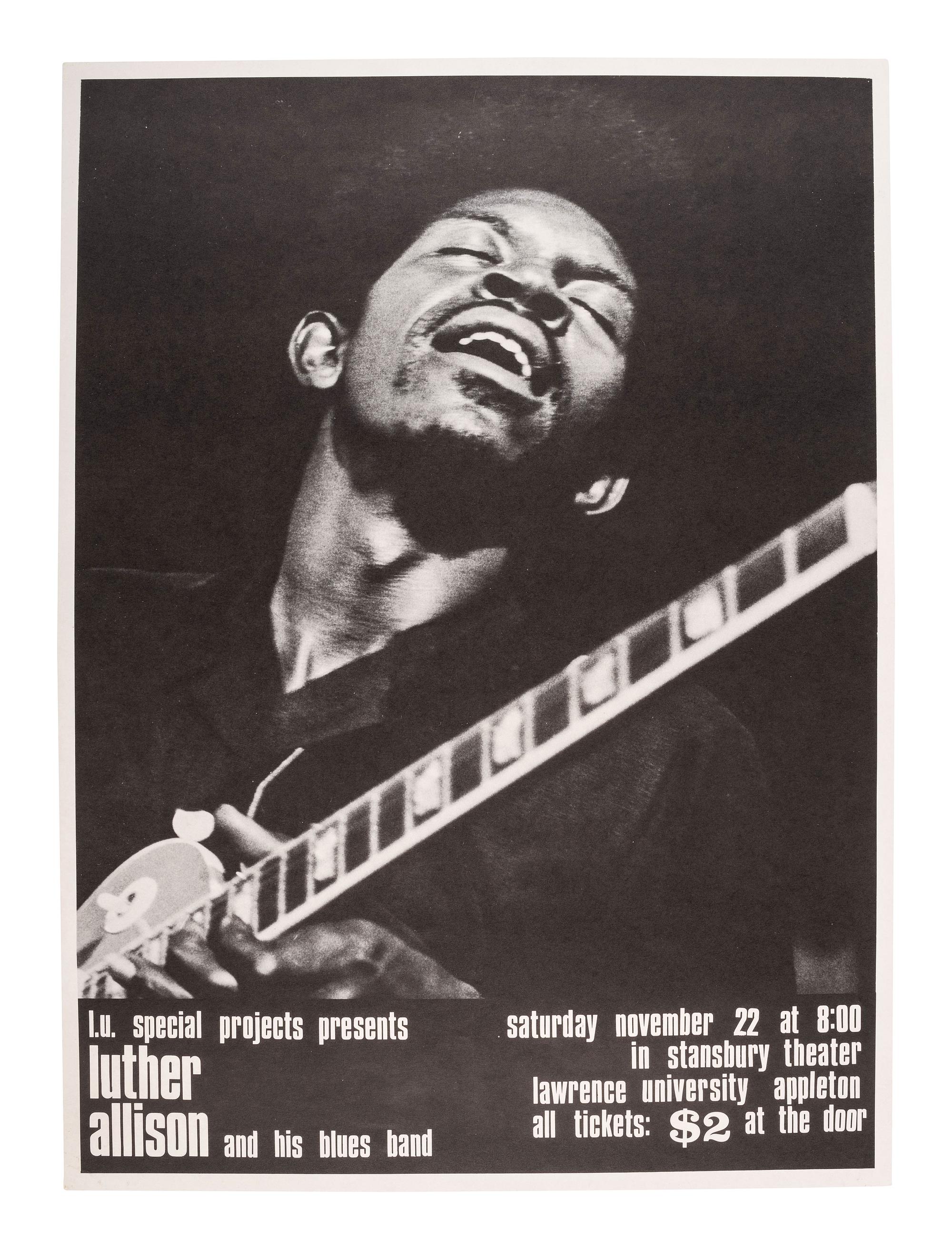 [AFRICAN AMERICANA - MUSIC]. A group of 5 posters promoting blues acts and festivals, incl. Ann Arbor 1970 Blues Festival.