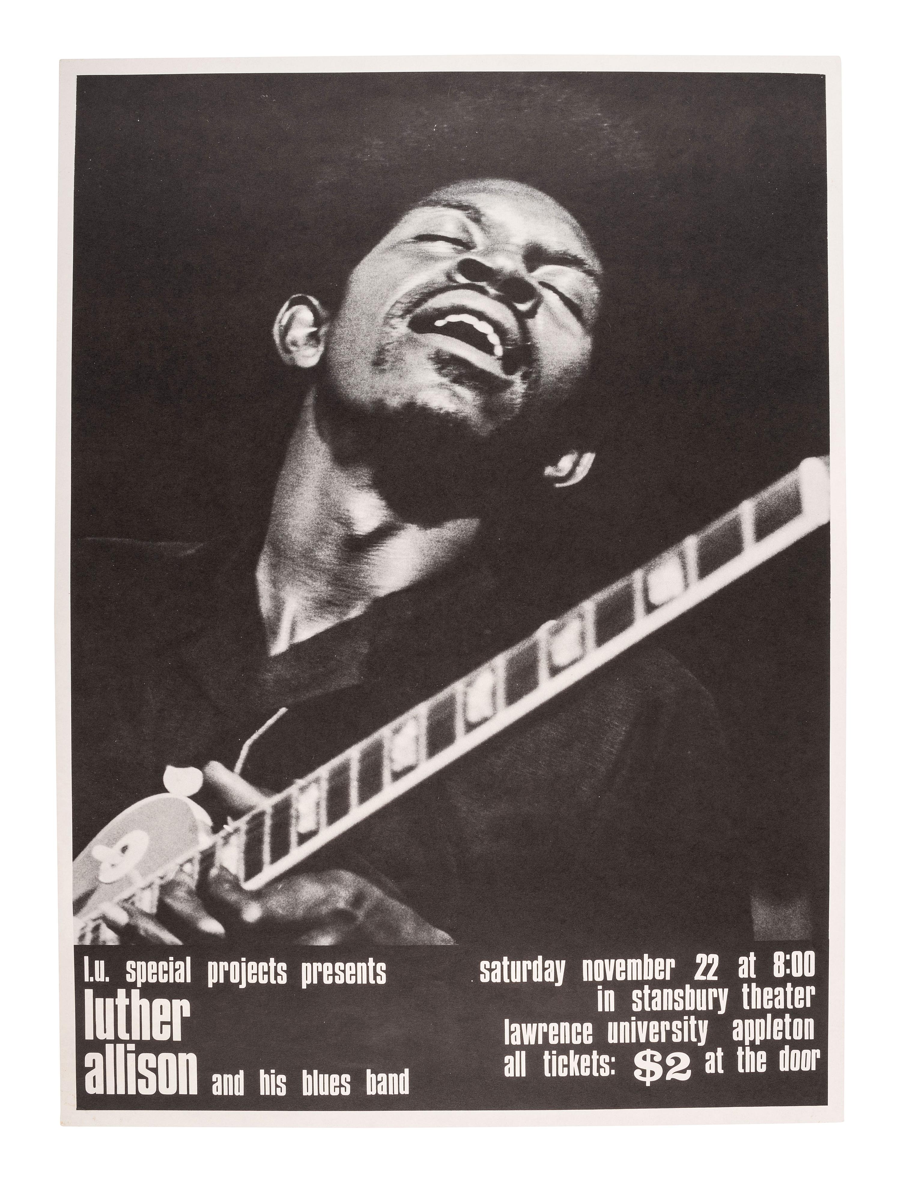 [AFRICAN AMERICANA - MUSIC]. A group of 5 posters promoting blues acts and festivals, incl. Ann Arbor 1970 Blues Festival.