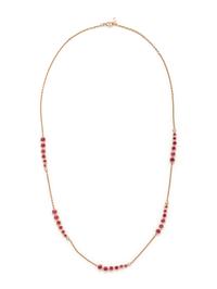 YELLOW GOLD, RUBY AND DIAMOND NECKLACE