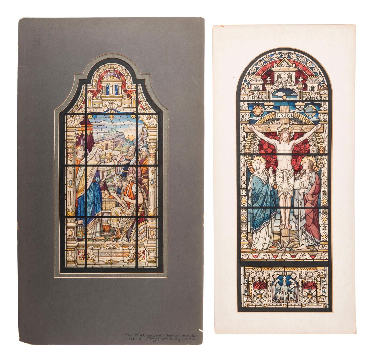 Four Stained Glass Window Designs