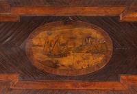 A Continental Marquetry and Parquetry Flip-Top Game Table