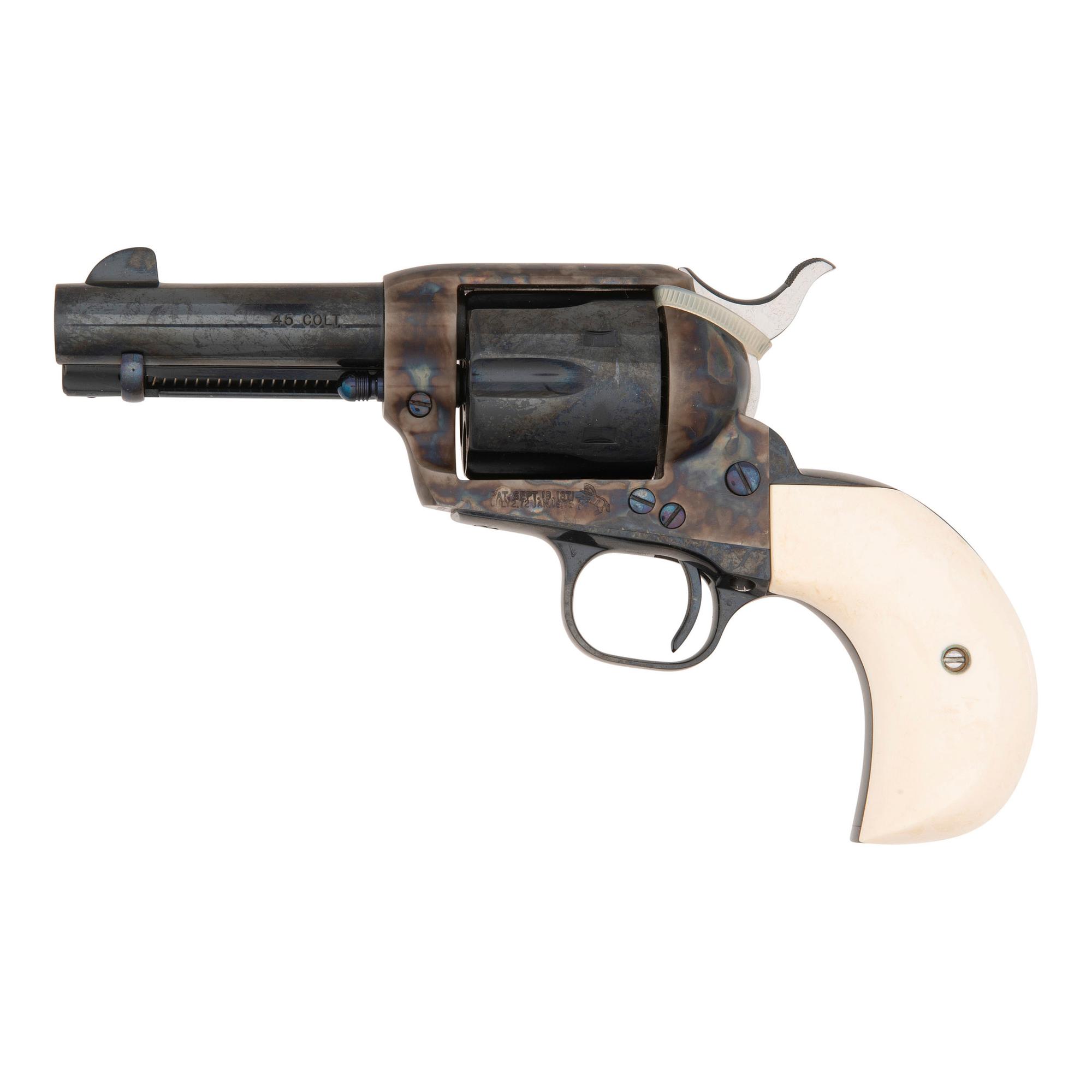*Colt Custom Shop Single Action Army .45 Colt Storekeeper with Bird's Head Grip Frame and Faux Ivory Grips - As New in Box