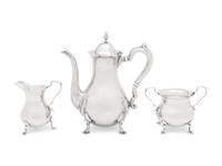 An American Silver Three-Piece Coffee Service