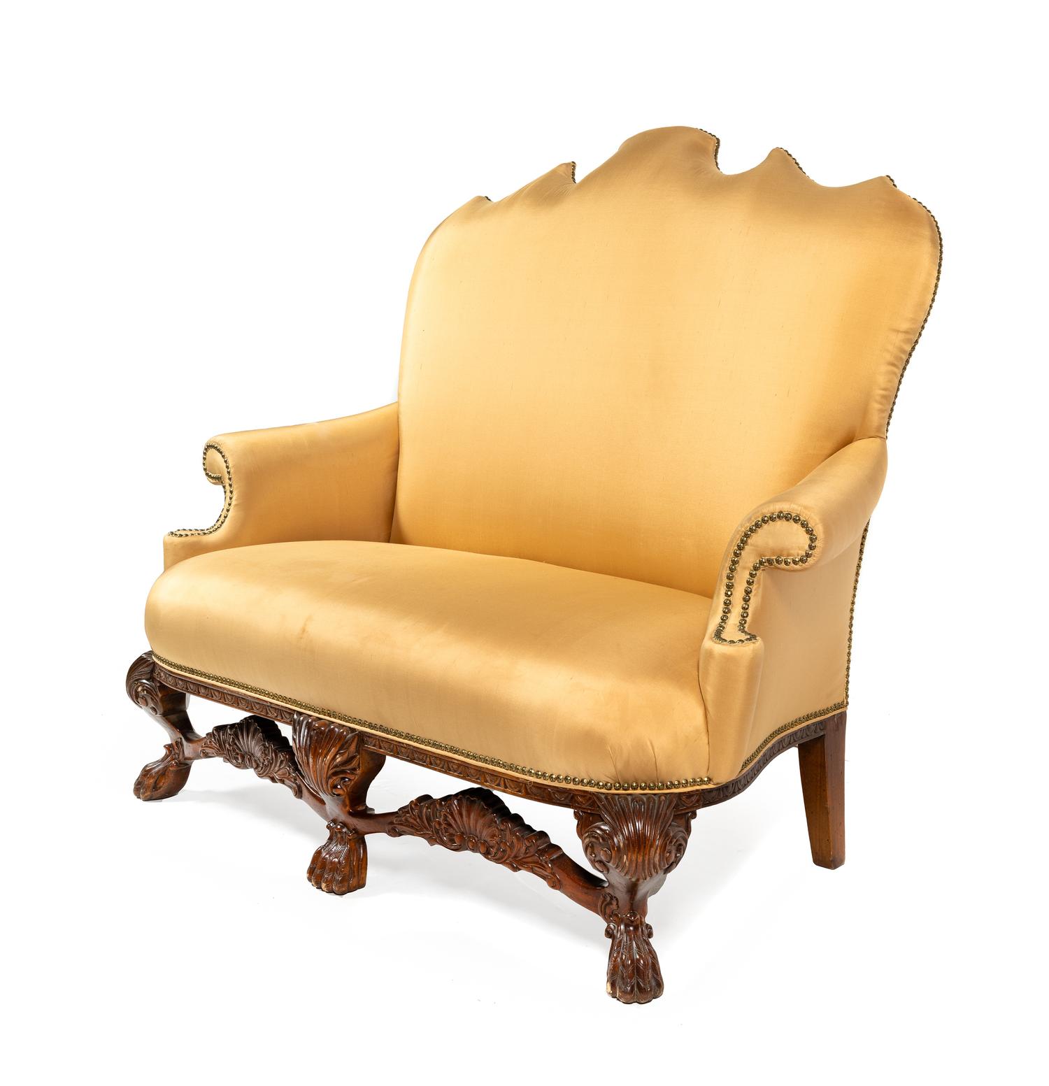 A George II Style Carved Sofa — 20th Century