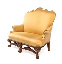 A George II Style Carved Sofa — 20th Century