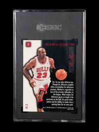 A 1996-97 Fleer Ultra Full Court Trap Michael Jordan Basketball Card No. 1 (SGC 9 MINT)
