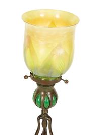 A Tiffany Studios Candlestick with Original Snuffer