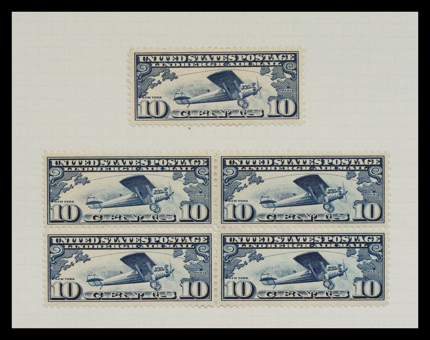 A Collection of United States Airmail Stamps — 1918-1929
