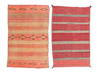 Navajo Diagonal Twill Double Saddle Blankets / Rugs