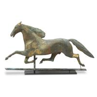 "Smuggler" copper weathervane Attributed to Cushing and White, Waltham, MA, circa 1880