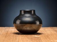Blackware Pottery Bowl, with High Polish